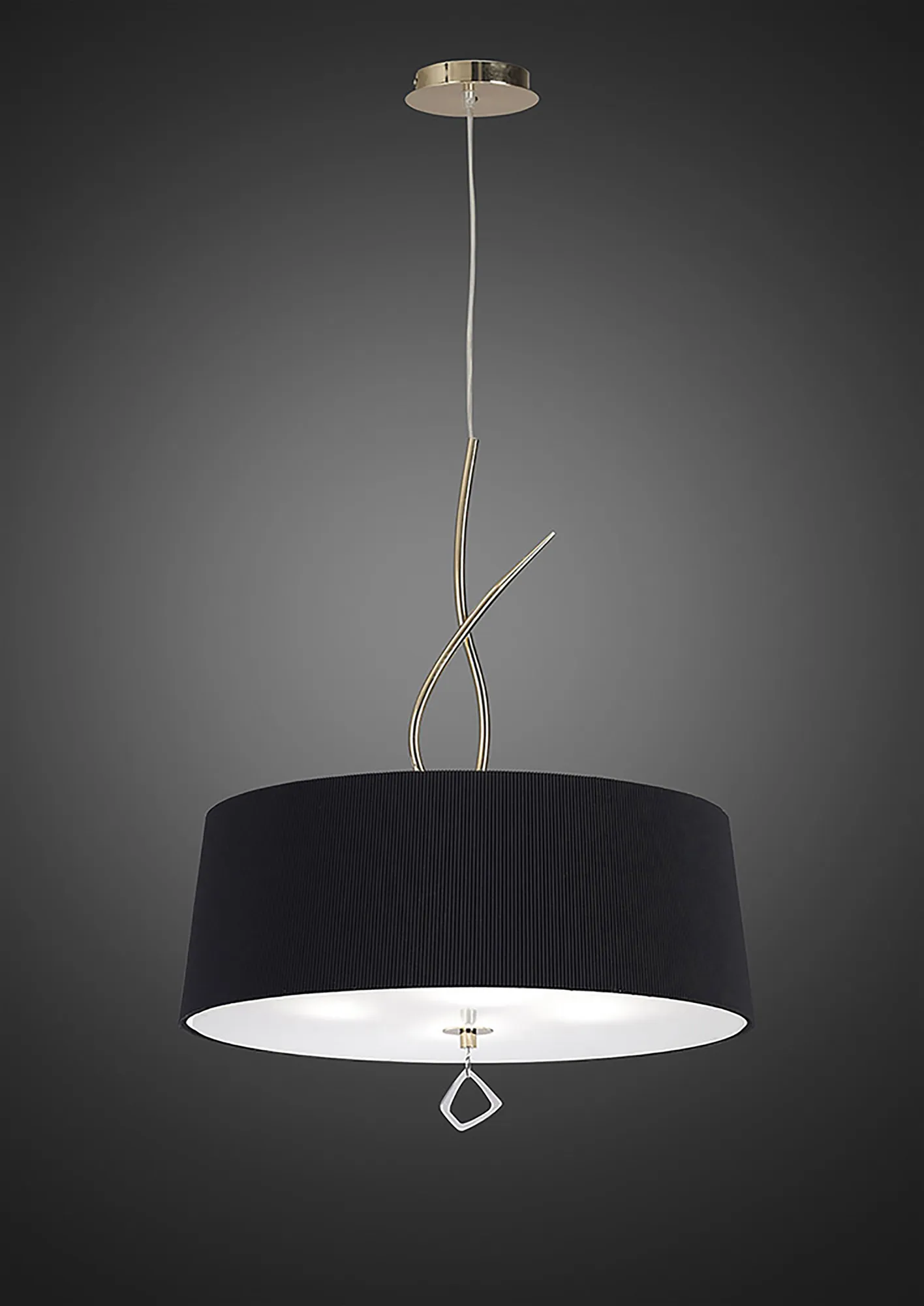 Mara French Gold-Black Ceiling Lights Mantra Single Pendant Mara French Gold-Black Ceiling Lights Mantra Single Pendant